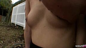 Japanese petite 18+ girlfriend lures me into uncensored outdoor amateur fun