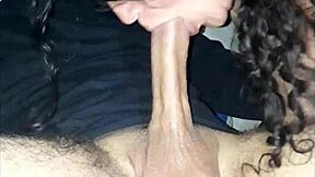 Colombian milf with big tits gives sloppy blowjob and handjob until cum in mouth.