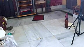 Two Indian women enjoy with young devar