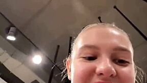 Teen Masturbates Wet Pussy In Changing Room With Big Tits