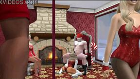 Sabrina Carpenter圣诞巨屌肛交