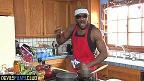 cute teen 18+ newbie spitroasted by bbcs in 4some blowjob and double penetration