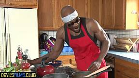 cute teen 18+ newbie spitroasted by bbcs in 4some blowjob and double penetration