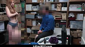 Slutty redhead stepmom and stepdaughter get strip searched together.