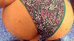 MILF loves rough fucking in water.