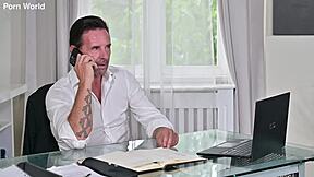 I, headmaster mr perry, initiates a dp gangbang in my office