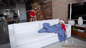 this teen is so excited for her first fuck during the holidays, feeling all the emotions and nerves