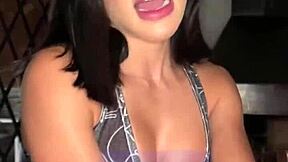 Petite 18yo Latina Gags Deep on Casting for Cum?