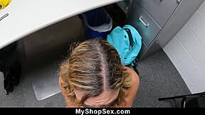 i'm the busty teen shoplifter lexi grey gettin punished by the store guard