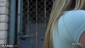 alyssa cole gives blowjob in the park pov