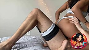 Indian Desi Babe Rides Roommate's Huge Cock