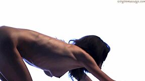 girl massages another girl oiled up 😘