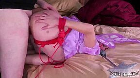 First-time anal toy stretches teen 18+ in extreme sphincterbell play.