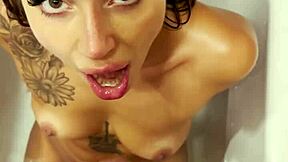 sisi rose sucks fucks then drinks my piss