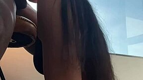 Cute girl tries cock for the first time with amateur couple 😍