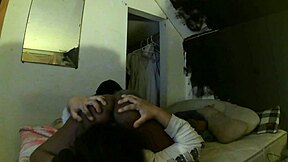 Sexydagger dominates petite ebony Slipperycherry with raw power.