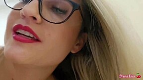 I couldn't resist joining when the husband fucked the redhead, muff diving and deepthroat with big cock.