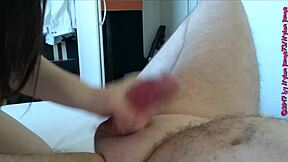 young apprentice licks cum from feet in pantyhose