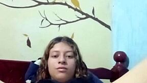 Latina solo masturbates with rich ass