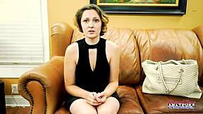 this busty hottie nikki p enjoys sucking a hard cock before getting banged in group