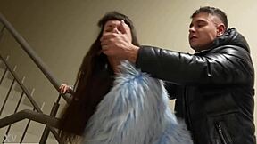 It seems someone spied on us fucking in the entrance so we continued at home screaming