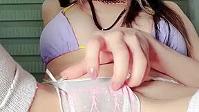 Beautiful Latina Model Sarah Fingers Her Pussy!