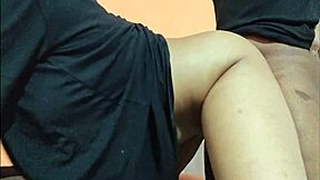 sharing a bed with my stepbrother leads to doggystyle with hairy beaver close up