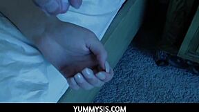 i watch april aniston and her step bro play games then fuck at night pov, so cute