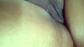 brunette with hard nipples and wet pussy does quick creampie