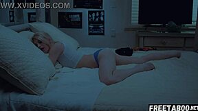 Sharing bed with young stepsister leads to monster cock rough sex on vacation