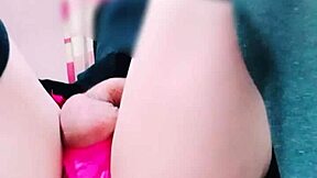 Young Ladyboy Rubyqueen Penetrated in Ass with Anal Masturbation