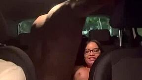 OMG, I sat on that monster cock while my fiancé drove! 😍