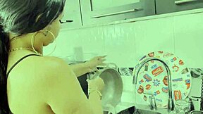 I behaved very badly and my boss punished me by fucking me in the kitchen