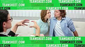 teen stepsister rides hard 😈