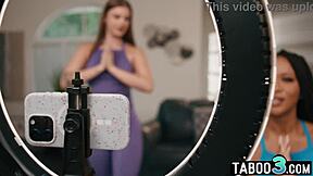 i'm sky wonderland workin out wit my ebony milf stepmom