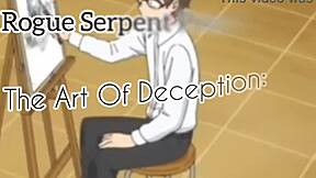 the art of deception: tricked into footjob in classroom 😈