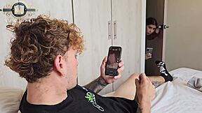 I sneak into step-cousin's room, masturbate, and we bang hard