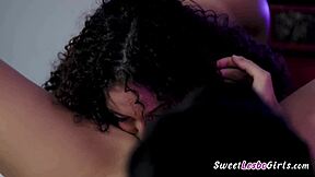 queenie sateen relaxes with sensual massage