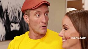 French guest says, 'show me American hospitality,' to teen 18+ in hospital freeuse.