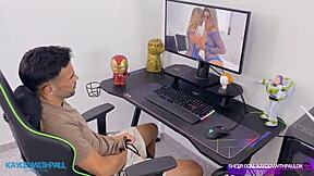 gamer's boy fantasy threesome became reality!