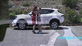 Horny busty student seduces her busty teacher for mutual pleasure. Who leads who?