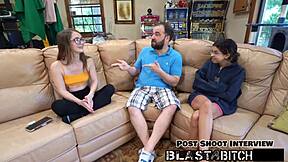 mira monroe moans during hard fucking and sucking backstage