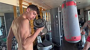 Andrea Lux takes double penetration in the gym