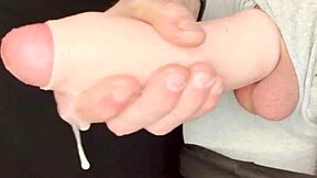 Ever Seen Robbystrokes’ Foreskin Extender in Action? Huge Cumshot Alert!