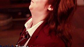 Naughty college student gives sloppy head in cosplay