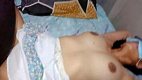 our new nanny's first task is cum on her juicy pussy