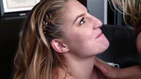 Blonde Milf Licks Teen Pussy