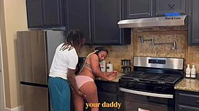 Big Booty Stepmom Fucks Stepson on New Years