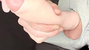 Ever Seen Robbystrokes’ Foreskin Extender in Action? Huge Cumshot Alert!