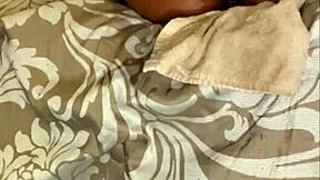 Nasty ebony nympho Barbie Charlie plays with her wet pink pussy using a dildo until she squirts.